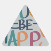 Lach gelukkig sticker (Voorkant)