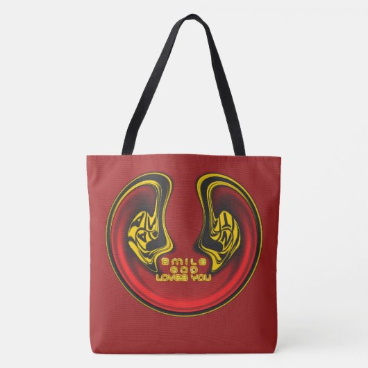 Lach God houdt van je cadeautje voor het meest rec Tote Bag (Voorkant)