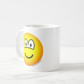 Lach! grote tellage emoticon koffiemok (Voorkant links)