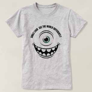 Lach hard, zie de wereld anders t-shirt