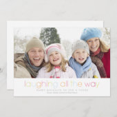 Lach helemaal onderweg feestdagenkaart (Voorkant / Achterkant)