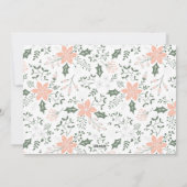 Lach helemaal wit feestdagenkaart (Achterkant)