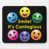 Lach! Het is besmettelijk - muispad Muismat (Voorkant)