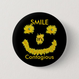 Lach het is besmettelijke Dandelion Ronde Button 5,7 Cm
