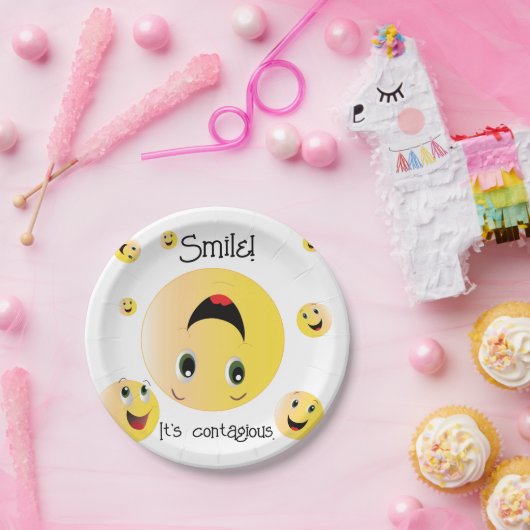 Lach. Het is besmettelijke partijgoederen Papieren Bordje (Feest)