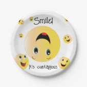 Lach. Het is besmettelijke partijgoederen Papieren Bordje (Voorkant)