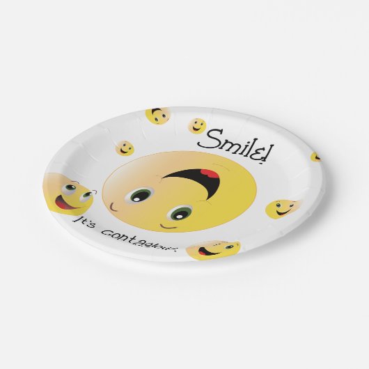 Lach. Het is besmettelijke partijgoederen Papieren Bordje (Gekanteld)