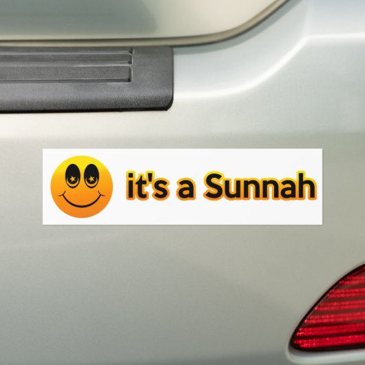 Lach het is een Sunnah Bumpersticker (Op auto)