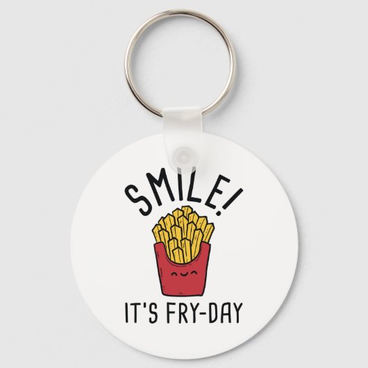 Lach! Het is Fry-Day Sleutelhanger (Voorkant)