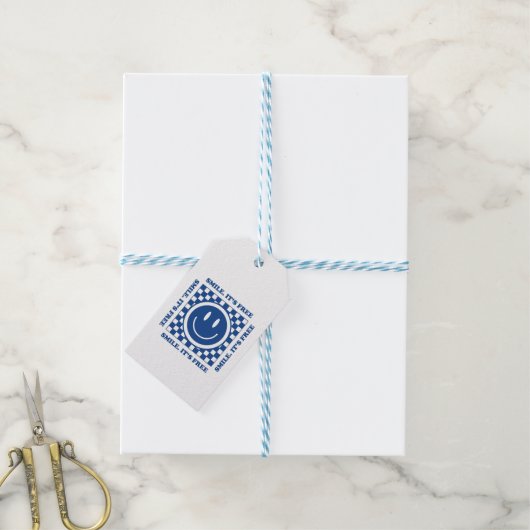 Lach het is gratis cadeaulabel (Met Touw)