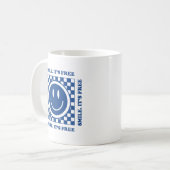 Lach het is gratis koffiemok (Voorkant links)