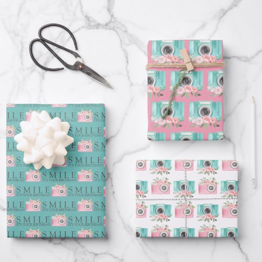 Lach het is je Birthday Wrapping Paper Sheets (Voorkant)