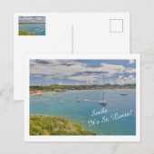 "Lach. . Het is Saint Lucia." Briefkaart (Voorkant / Achterkant)