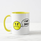Lach! IK ZEI SMILE! KoffieMok Mok (Links)