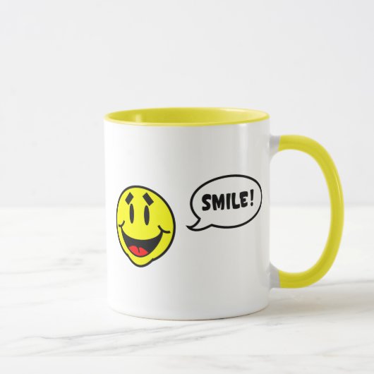 Lach! IK ZEI SMILE! KoffieMok Mok (Rechts)
