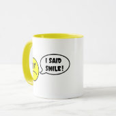 Lach! IK ZEI SMILE! KoffieMok Mok (Voorkant links)