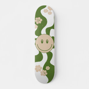 Lach in het Wit, Zand & Palm Groen Persoonlijk Skateboard