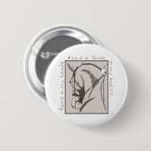 Lach in mijn hart ronde button 5,7 cm (Voorkant /achterkant)
