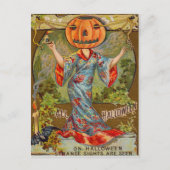 Lach Jack O' Lantern Pumpkin Bat Briefkaart (Voorkant)