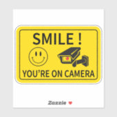 Lach je bent aan het camerakeken sticker (Vel)