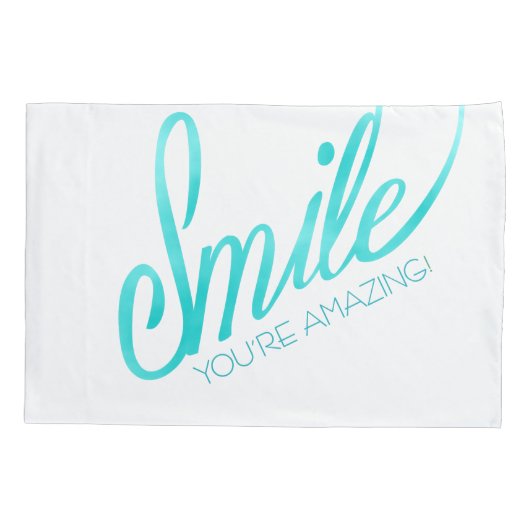 Lach je bent geweldig kussensloop (Achterkant)