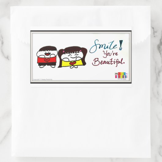 Lach! Je bent mooie Stickers (Tas)