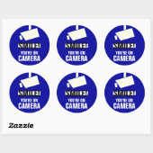 Lach! Je bent op camera Stickers (Vel)