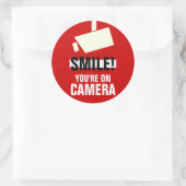 Lach! Je bent op camera Stickers (Tas)