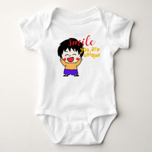 Lach Je Bent Uniek – Muts Cute Cartoon Baby Romper