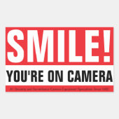 Lach, je eigen camera! rechthoekige sticker (Voorkant)