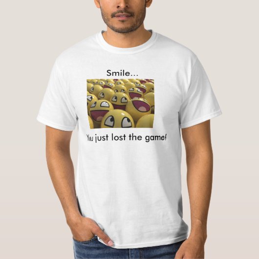 Lach je gewoon het spel kwijt t-shirt (Voorkant)
