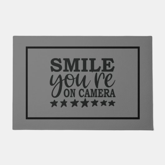 Lach je op camera deurmat (Voorkant)