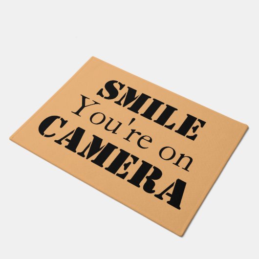 Lach je op camera deurmat (Schuin)