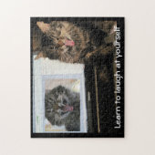 Lach jezelf aan legpuzzel (Verticaal)