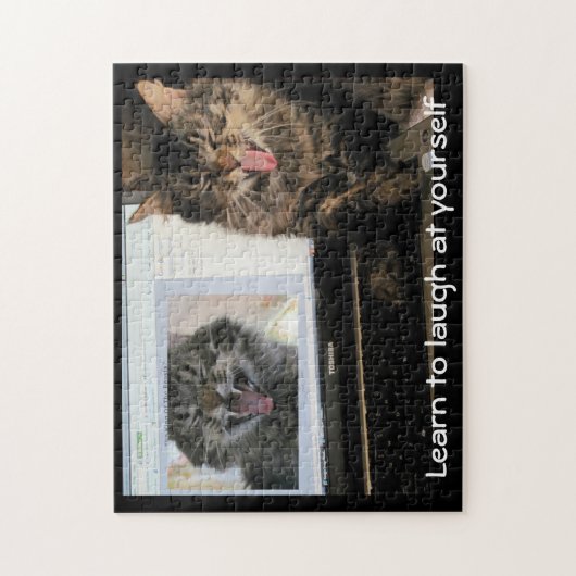 Lach jezelf aan legpuzzel (Verticaal)