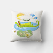 Lach Krokodil! Kussen (Achterkant)