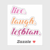 Lach lesbienne sticker (Vel)