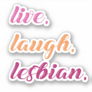 Lach lesbienne sticker