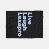 Lach Lexapro Geestelijke Gezondheid Zelfmoord Bewu Fleece Deken (Voorkant (Horizontaal))