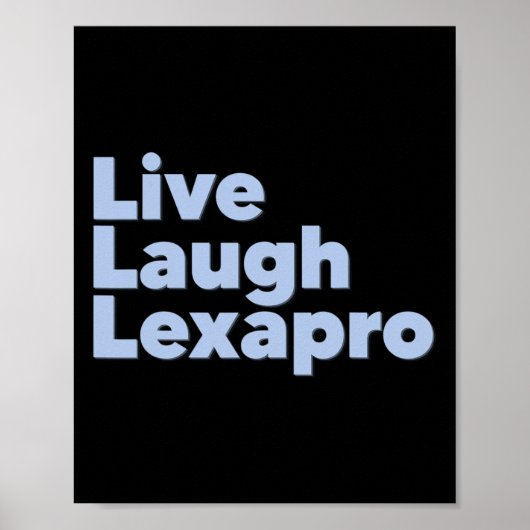 Lach Lexapro Mental Health Awareness Poster (Voorkant)