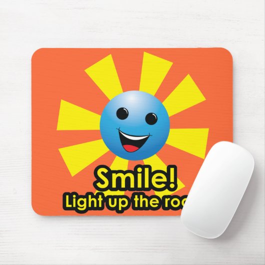 Lach! Licht de kamer omhoog Muismat (Met muis)