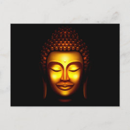 Lach Lord Buddha Gold en Black Briefkaart