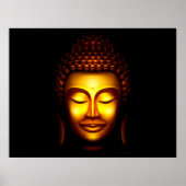Lach Lord Buddha Gold en Black Poster (Voorkant)