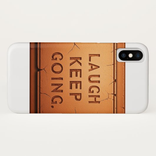 Lach maar door Case-Mate iPhone case (Achterkant (horizontaal))