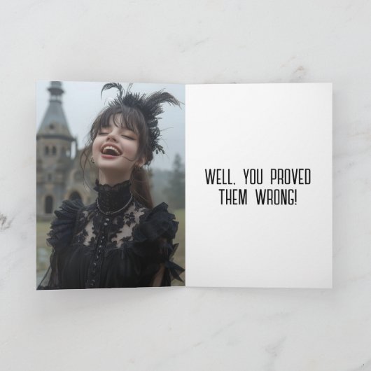 LACH MAAR, GEFELICITEERD KAART (Binnen)