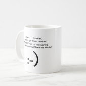 Lach maar goed, maak Mac gerust, ik heb je rug! Koffiemok (Voorkant links)