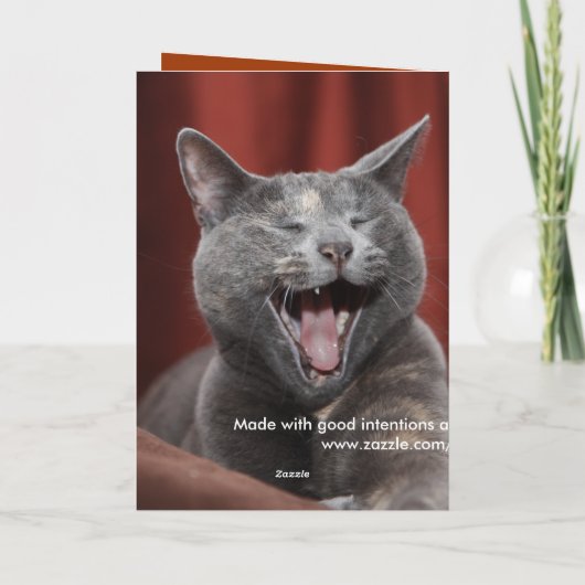 Lach maar! kaart (Achterkant)