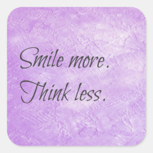 Lach meer. Denk minder na. Motivatie Sticker