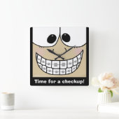 Lach met Braces Vierkante Klok (Huis)