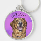 Lach Met Een Puppy Sleutelhanger (Voorkant)